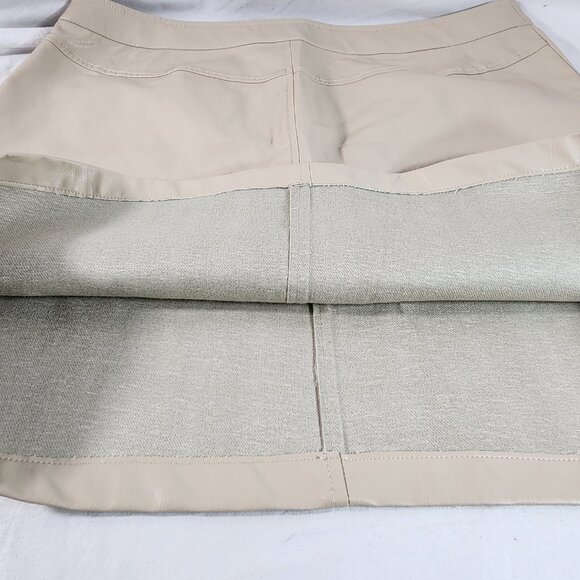 Marc New York Womens Straight Pencil Skirt Size 16 Latte Beige Front Pockets NWT - Picture 7 of 13